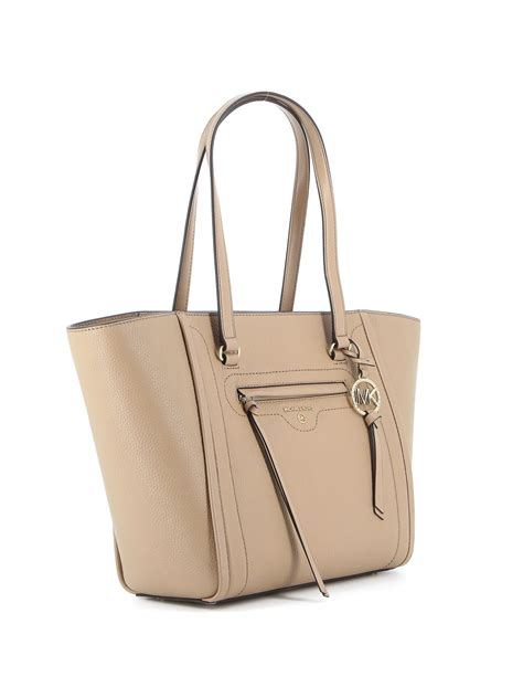 michael kors carine medium logo tote bag|Michael Kors saffiano tote bag.